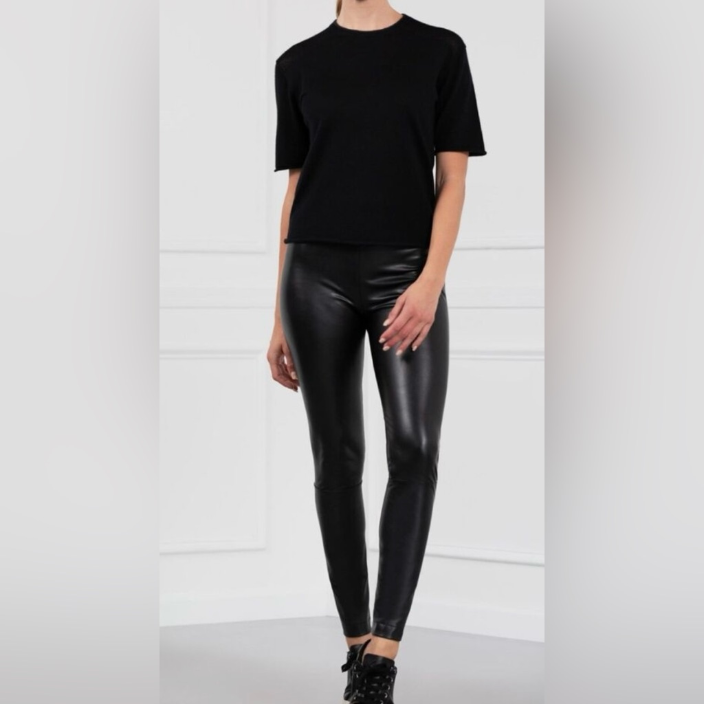 Brand New Pxg Womens Eco Black Leather Leggings Size Xs